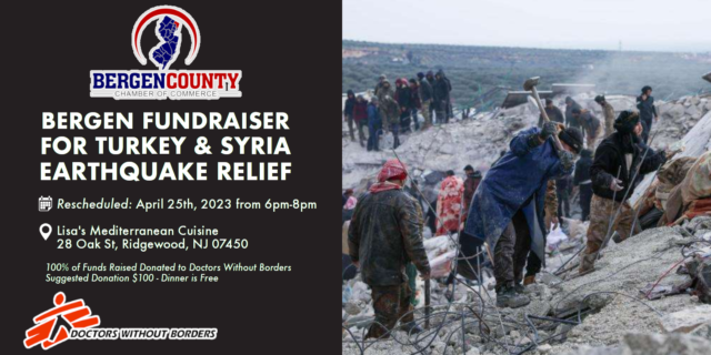 Earthquake Relief Header Image with Rescheduled Date